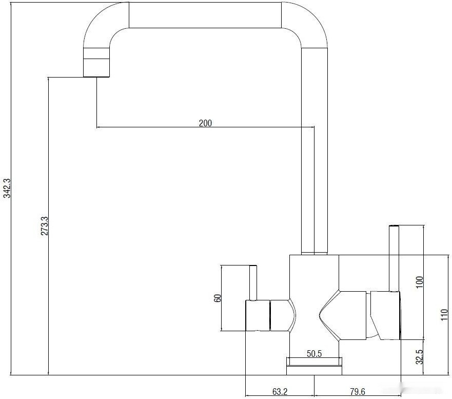 Смеситель ESKO FW519Black