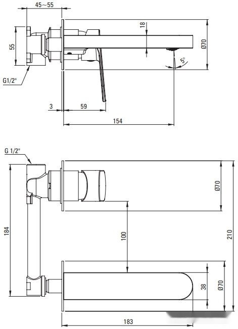 Смеситель Deante Alpinia BGA 055L