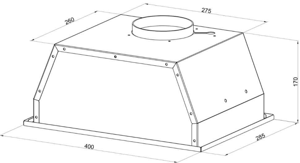 Вытяжка Monsher ANGERS 40 Noir