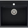 Кухонная мойка AquaSanita Quadro SQQ 100 601 W black metallic