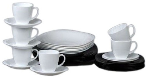 Набор столовой посуды Luminarc Carine Black White N1500