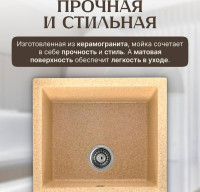 Кухонная мойка Saniteco Fortis (песок)