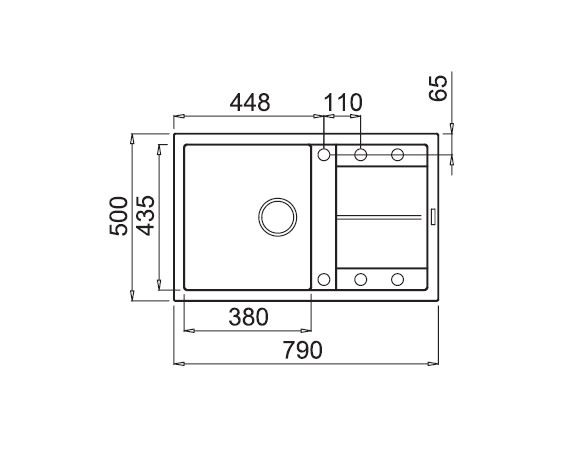Кухонная мойка Elleci Unico 300 G48 Cemento