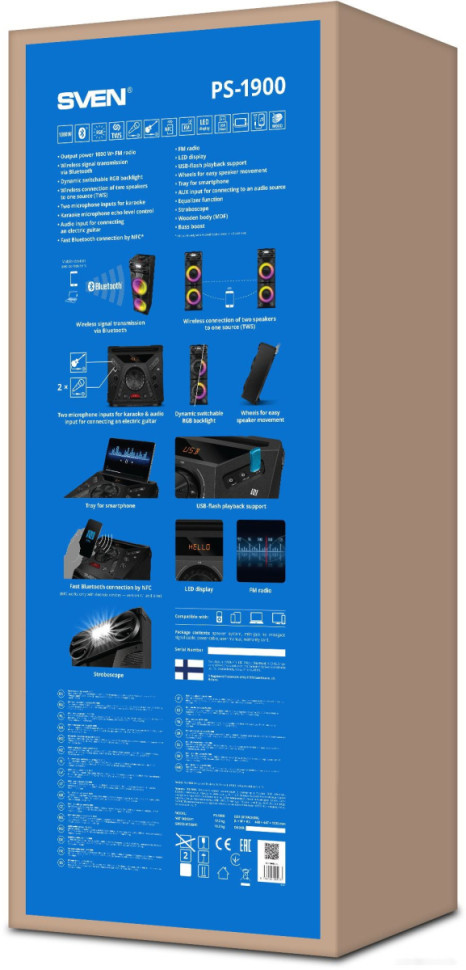 Колонка для вечеринок Sven PS-1900