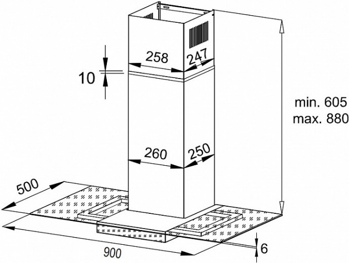 Вытяжка Korting KHC 90925 SGB