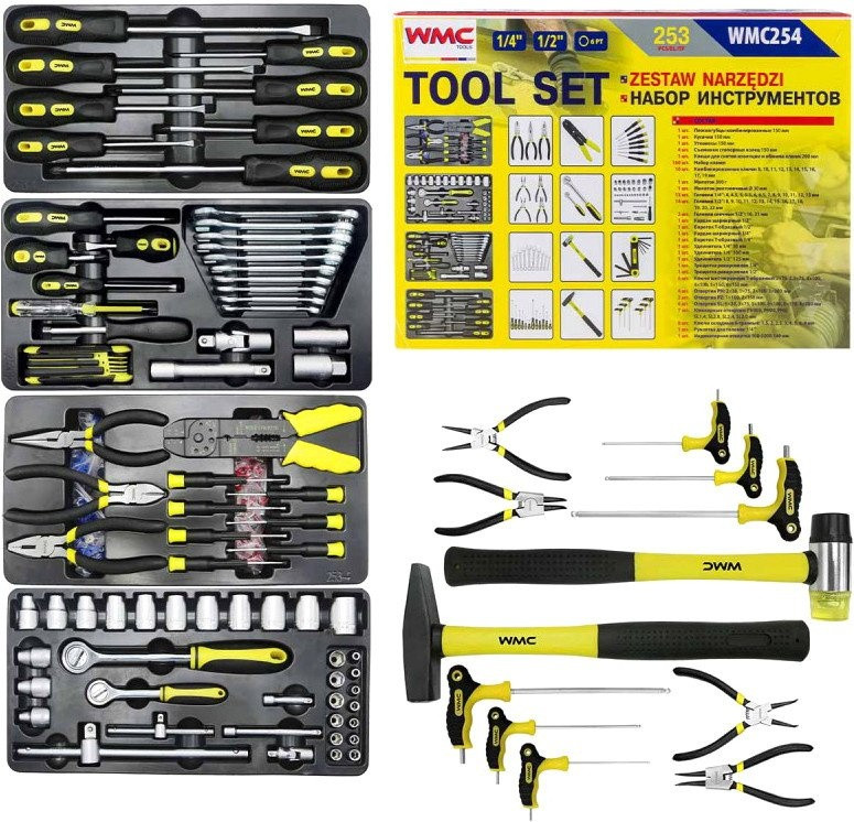 Универсальный набор инструментов WMC Tools 254 (58824)