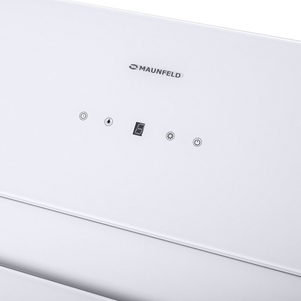 Вытяжка Maunfeld MERSEY 60 нержавеющая сталь/белое стекло