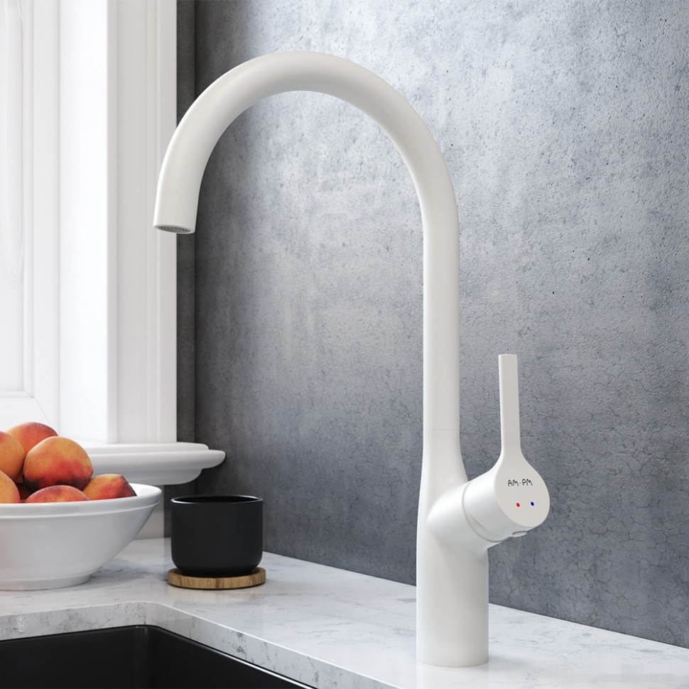 Смеситель Am.Pm Spike F9S07033 (белый)