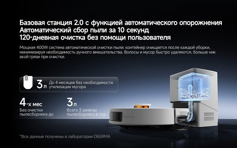 Робот-пылесос Deerma DEM-S30 Pro Plus