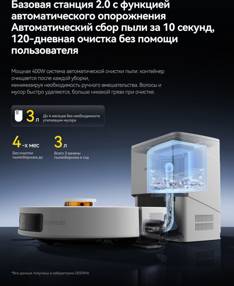 Робот-пылесос Deerma DEM-S30 Pro Plus