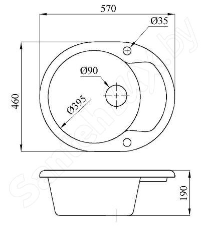 Кухонная мойка БелЭворс Lux L (олово)
