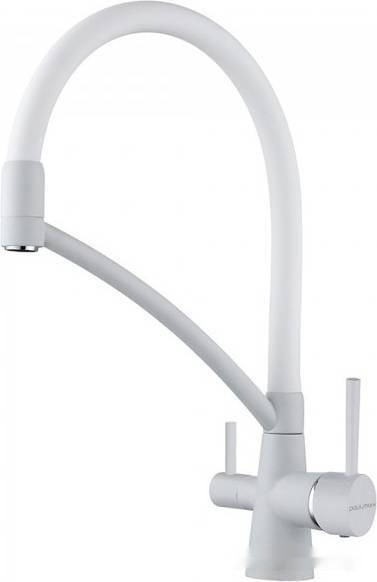 Смеситель Paulmark Siegen Si213111-431TW (белый матовый)