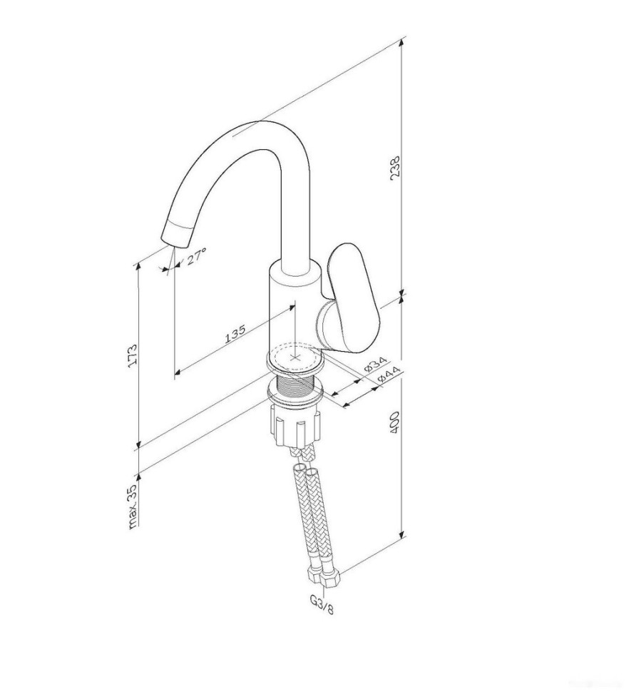 Смеситель Am.Pm Like F8002700