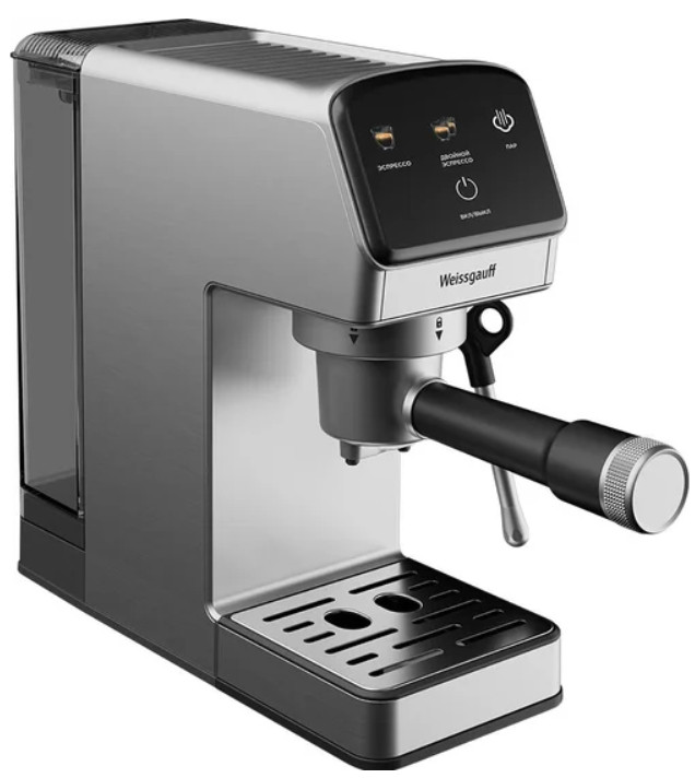 Рожковая кофеварка Weissgauff WCM-240 DBx Cappuccino ColorTouch