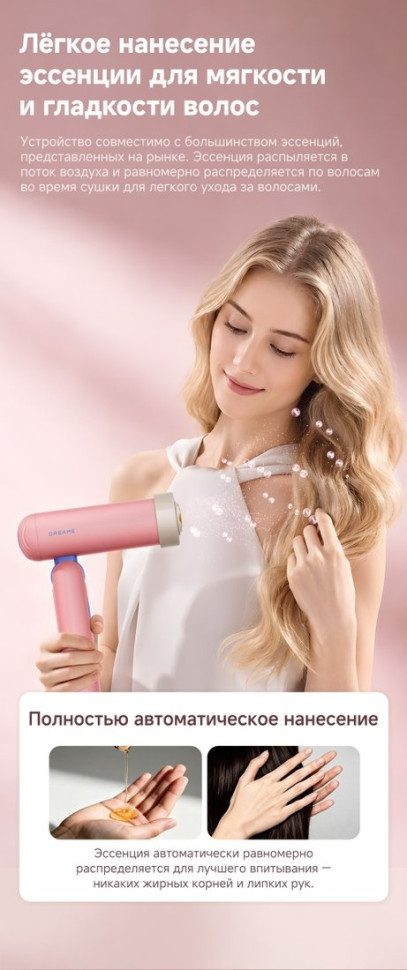 Фен Dreame Hair Dryer Pocket Cake Pink AHD51 (розовый)