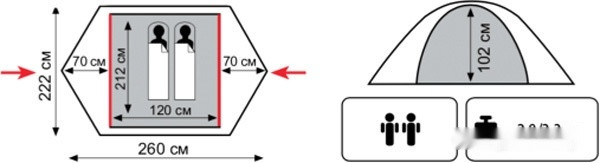 Палатка Tramp Colibri 2 v2