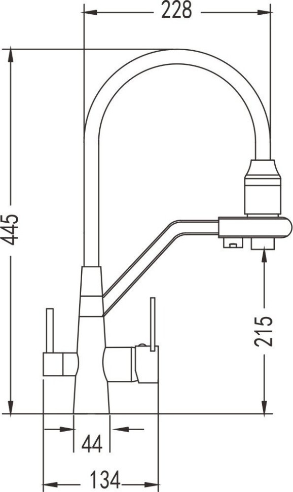 Смеситель Rose R558G