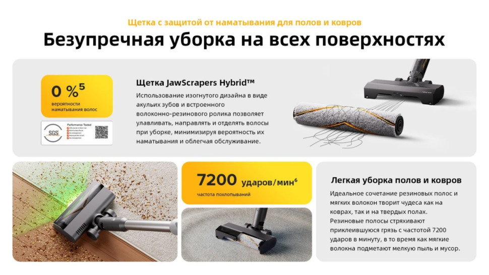 Пылесос Roborock H60 Pro (с евровилкой)