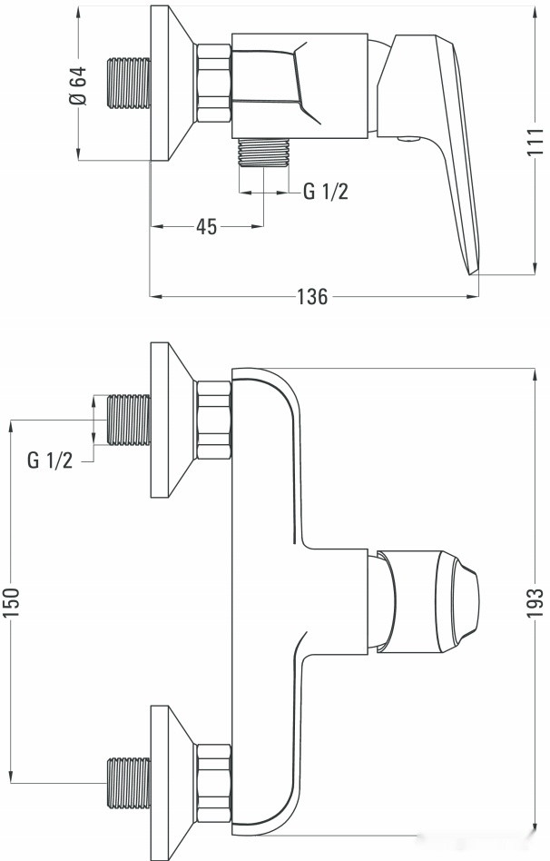 Смеситель Deante Avis BGV 040M