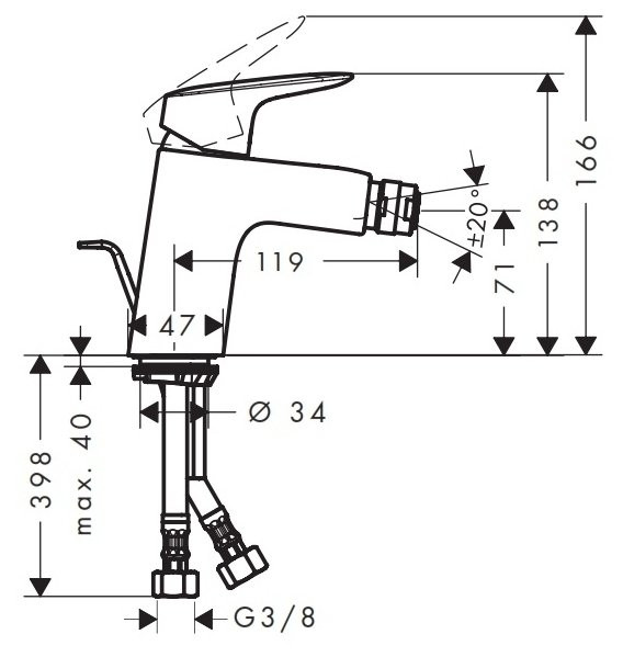 Смеситель Hansgrohe Logis 71204000