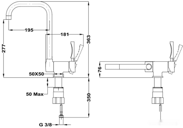 Смеситель Teka Total 116030000