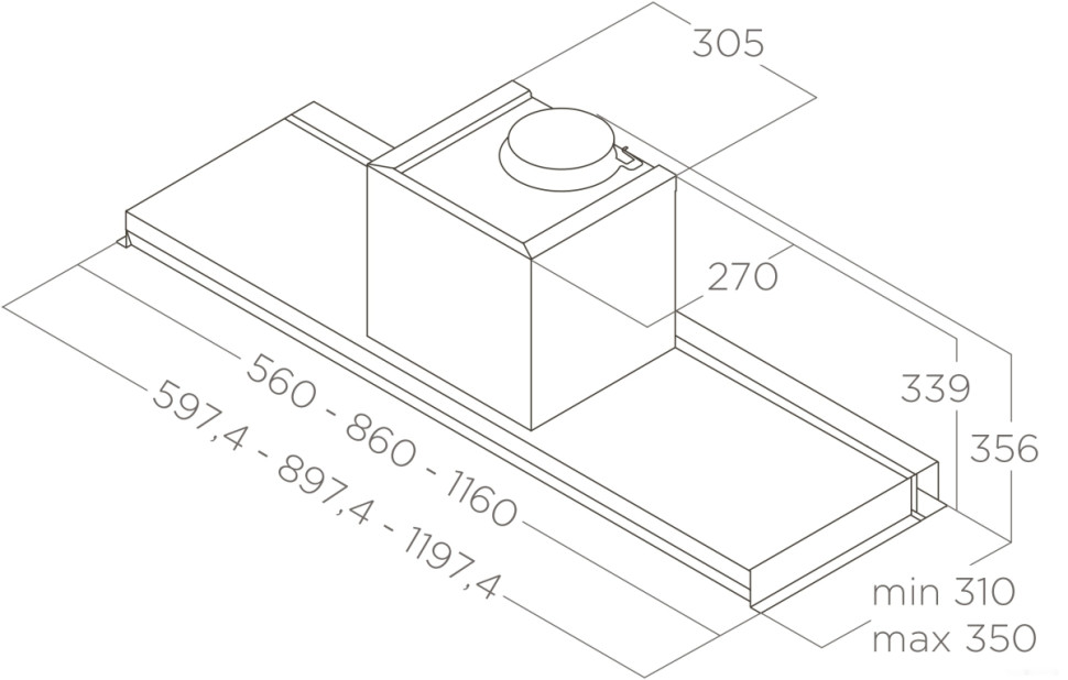 Вытяжка Elica Lever IX/A/86
