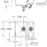 Кухонная мойка Grohe K500 60-C 55.5/46 1.5 31648AT0 (серый гранит)