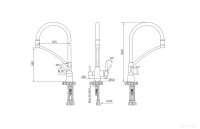 Смеситель Paulmark Siegen SI213111-BRW (бронза/белый)