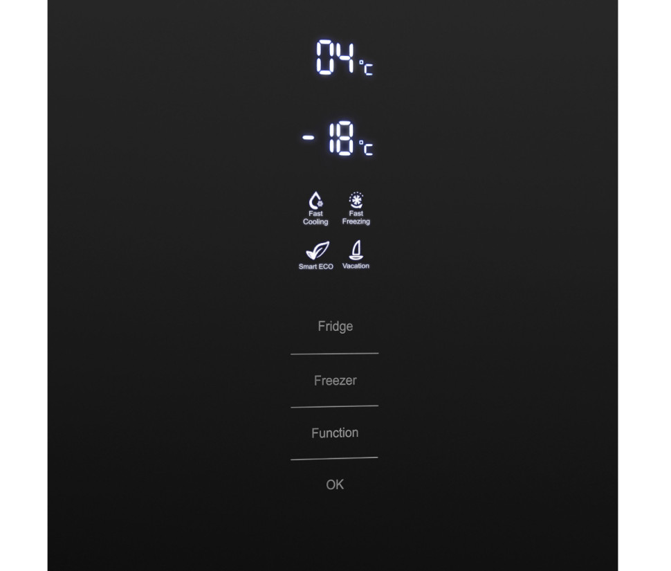 Холодильник с морозильником Maunfeld MFF185NFB