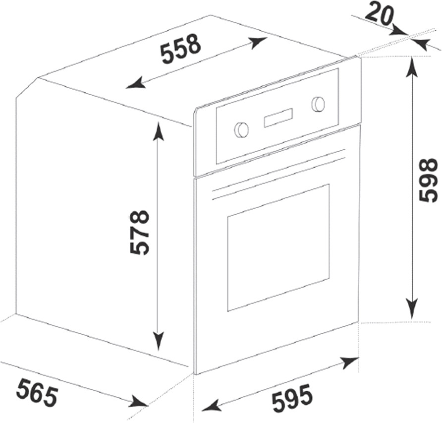 Духовой шкаф Ginzzu HOE-154
