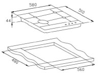 Варочная панель Weissgauff HGRG 641 BG