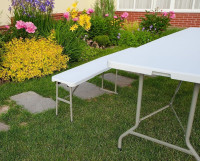 Стол Calviano Складной, прямоугольный 240x75.5 см (белый)