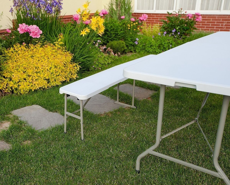 Стол Calviano Складной, прямоугольный 240x75.5 см (белый)