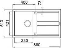 Кухонная мойка Elleci Best 400 G40 Nero