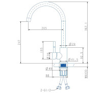 Смеситель ARFEKA Sirio (black PVD)
