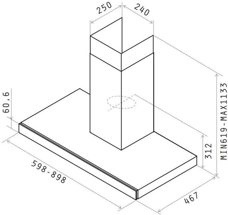 Вытяжка Elica JOY WHIX/A/60