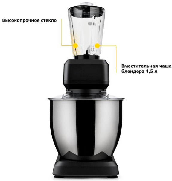 Кухонный комбайн Kitfort KT-1339-3 (Black)