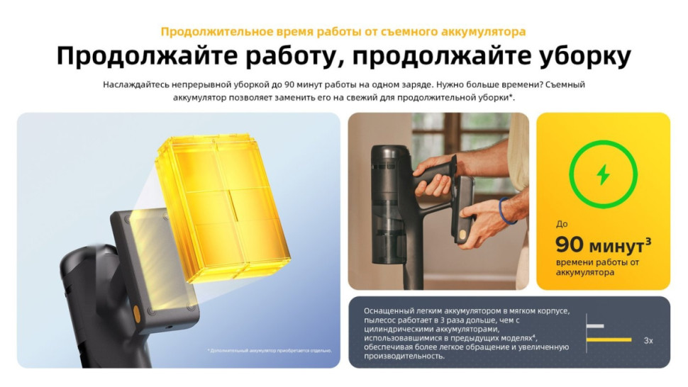 Пылесос Roborock H60 Ultra (с евровилкой)