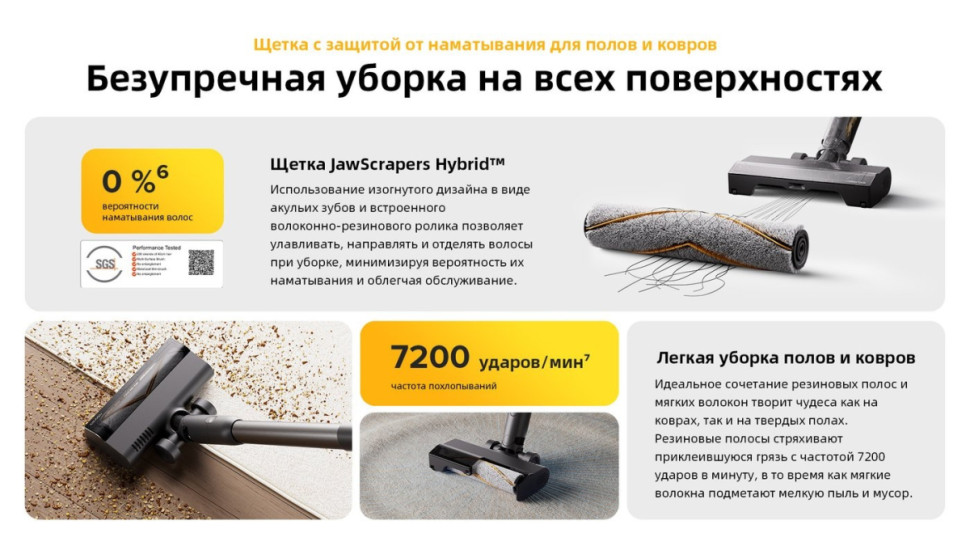 Пылесос Roborock H60 Ultra (с евровилкой)