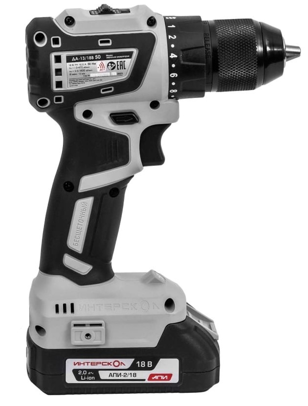 Аккумуляторная дрель-шуруповерт Интерскол ДА-13/18В 50 (776.2.2.70)