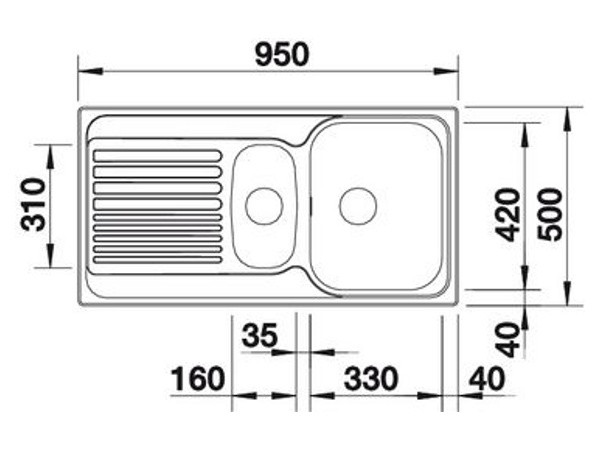 Кухонная мойка Blanco Tipo 6S матовый