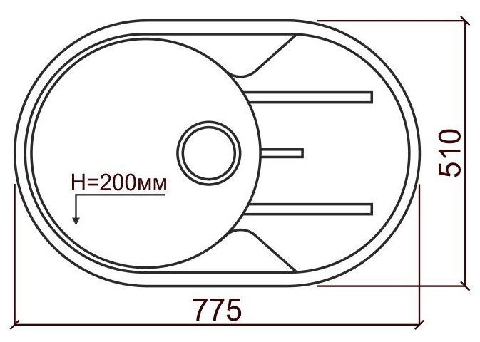 Кухонная мойка Tolero R-116 (белый)