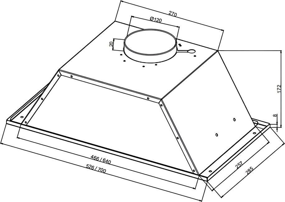 Вытяжка NORDFROST FB 6060 Y