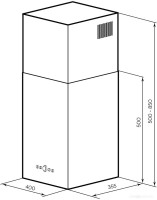 Вытяжка LEX Mono 400 (черный)
