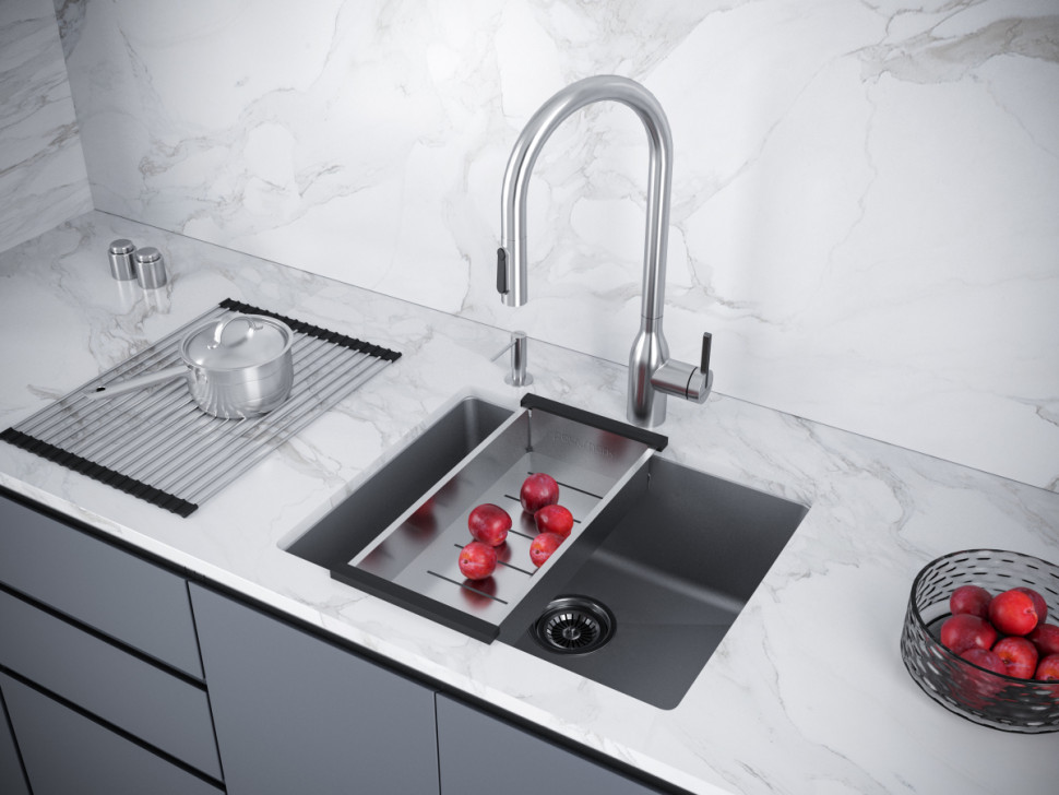 Кухонная мойка Paulmark Lumi 55UNI LU55-GRM