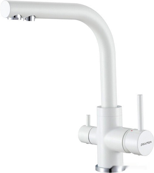 Смеситель Paulmark Essen 213011-431TW (белый матовый)
