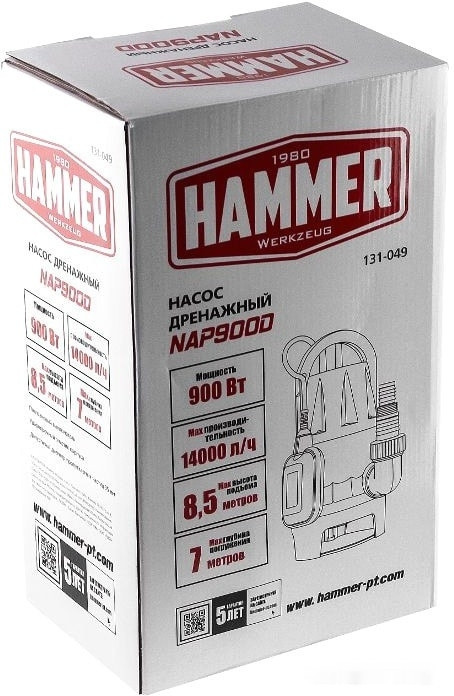 Дренажный насос Hammer NAP900D