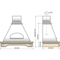 Вытяжка Elikor Бельведер Флореале 60П-650-П3Д (бежевый/дуб неокрашенный)