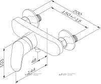 Смеситель Am.Pm Like F8020016 для душа