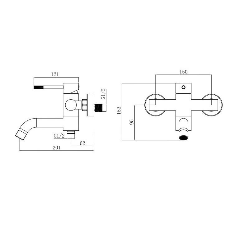 Смеситель Voda Vessel VSL54B